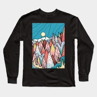 The hill behind a forest Long Sleeve T-Shirt